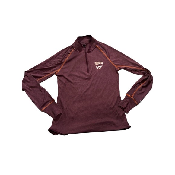 Womens Virginia Tech Quarter Zip Colosseum Size Medium Embroidered Logo - Picture 1 of 7